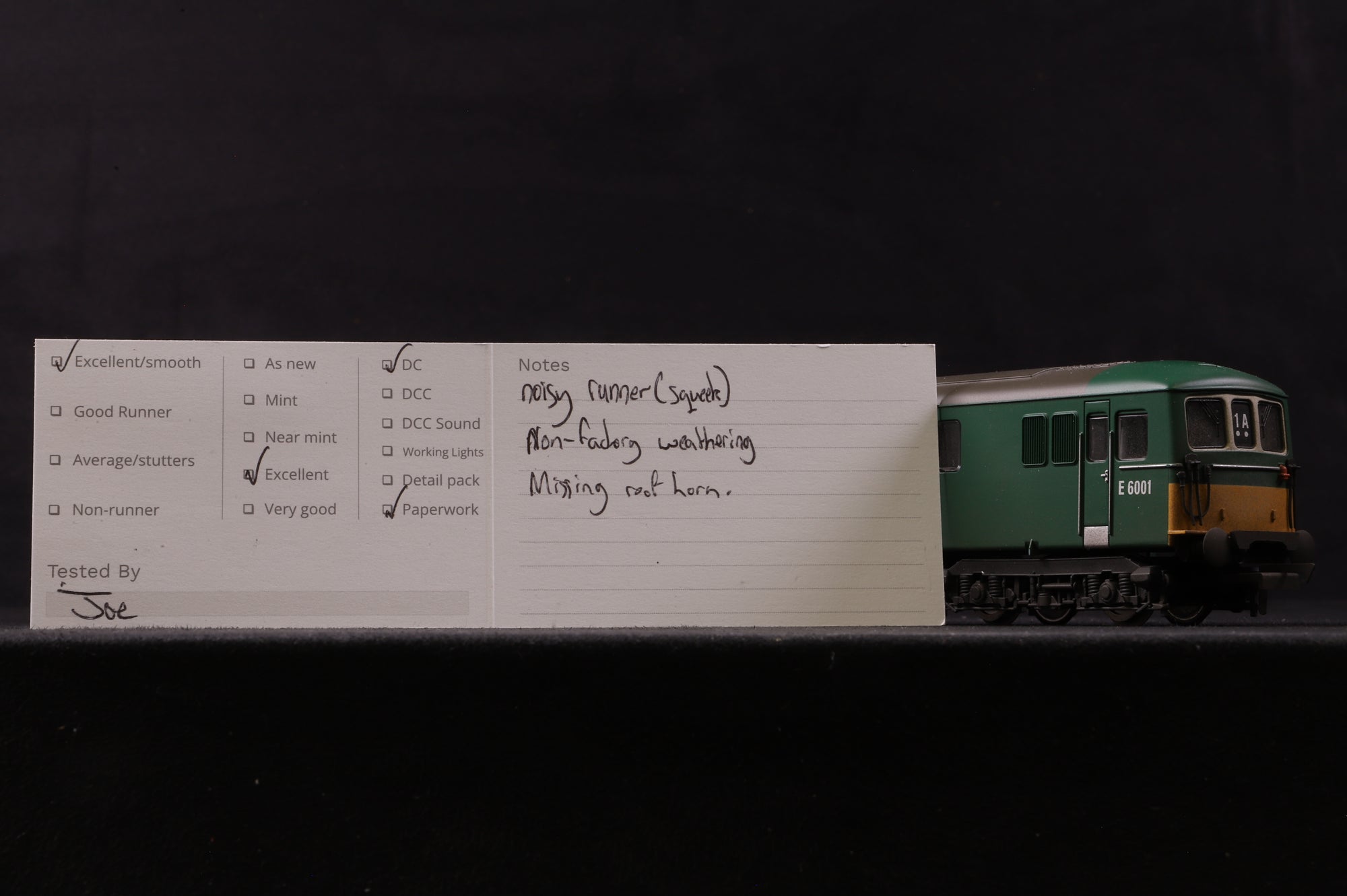 Hornby OO R2656 Class 73 'E6001' Bo-Bo Diesel Electric Locomotive Weathered