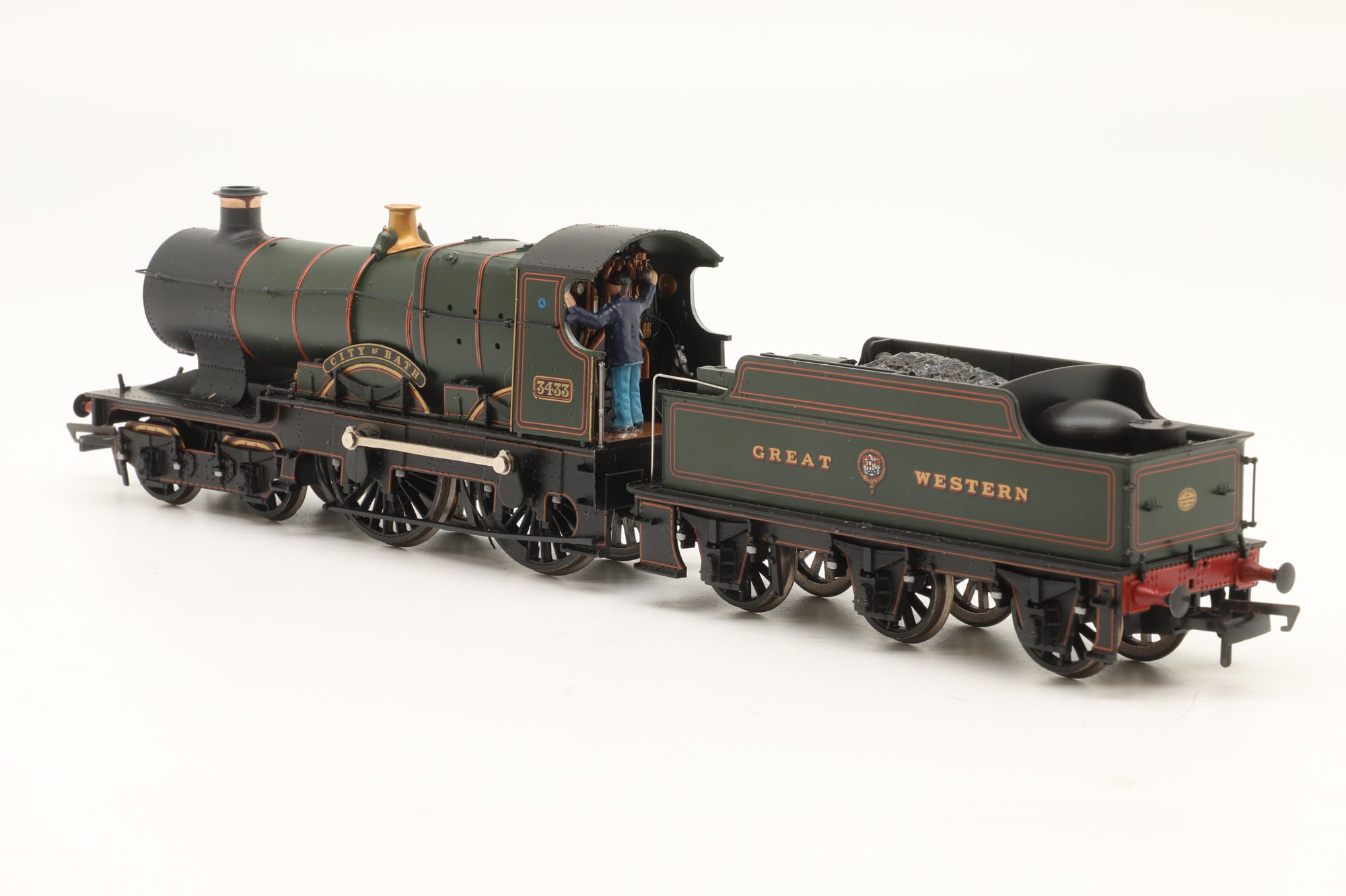 Bachmann OO 31-726 Cit Class 3433 'City of Bath' in GWR Lined Green w/ Garter Crest