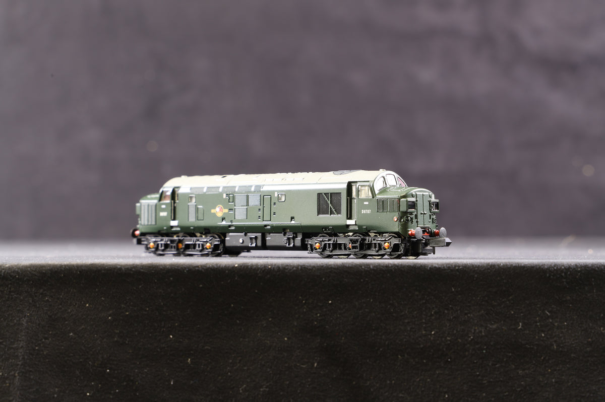 Graham Farish N 371-451 Class 37/0 &#39;D6707&#39; BR Green L/Crest Split Head Code Boxes