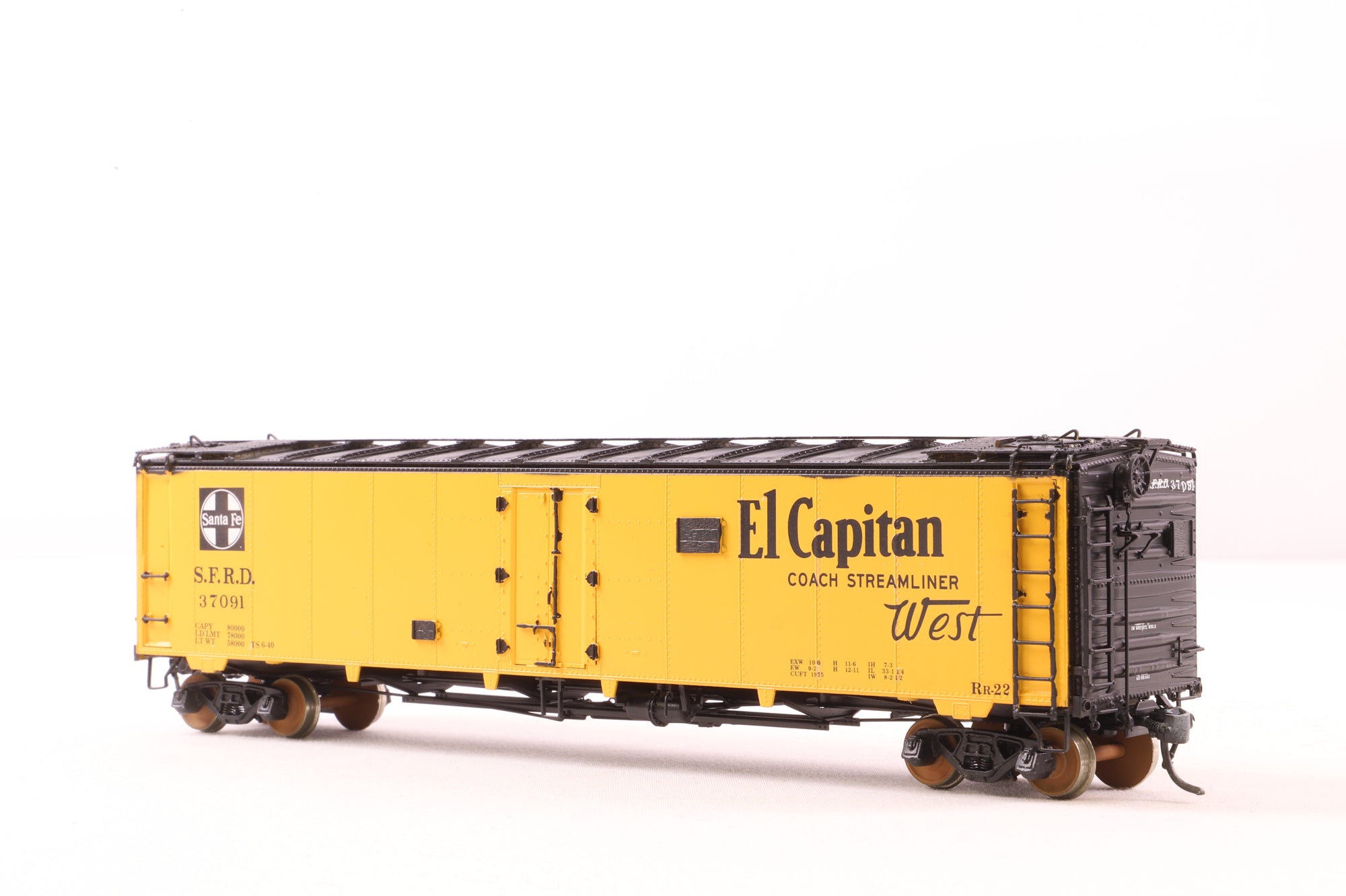 Overland Models HO Brass OMI-3282 Reefer SFRD Ice Bunker Steel Class RR-22 50' '37091'