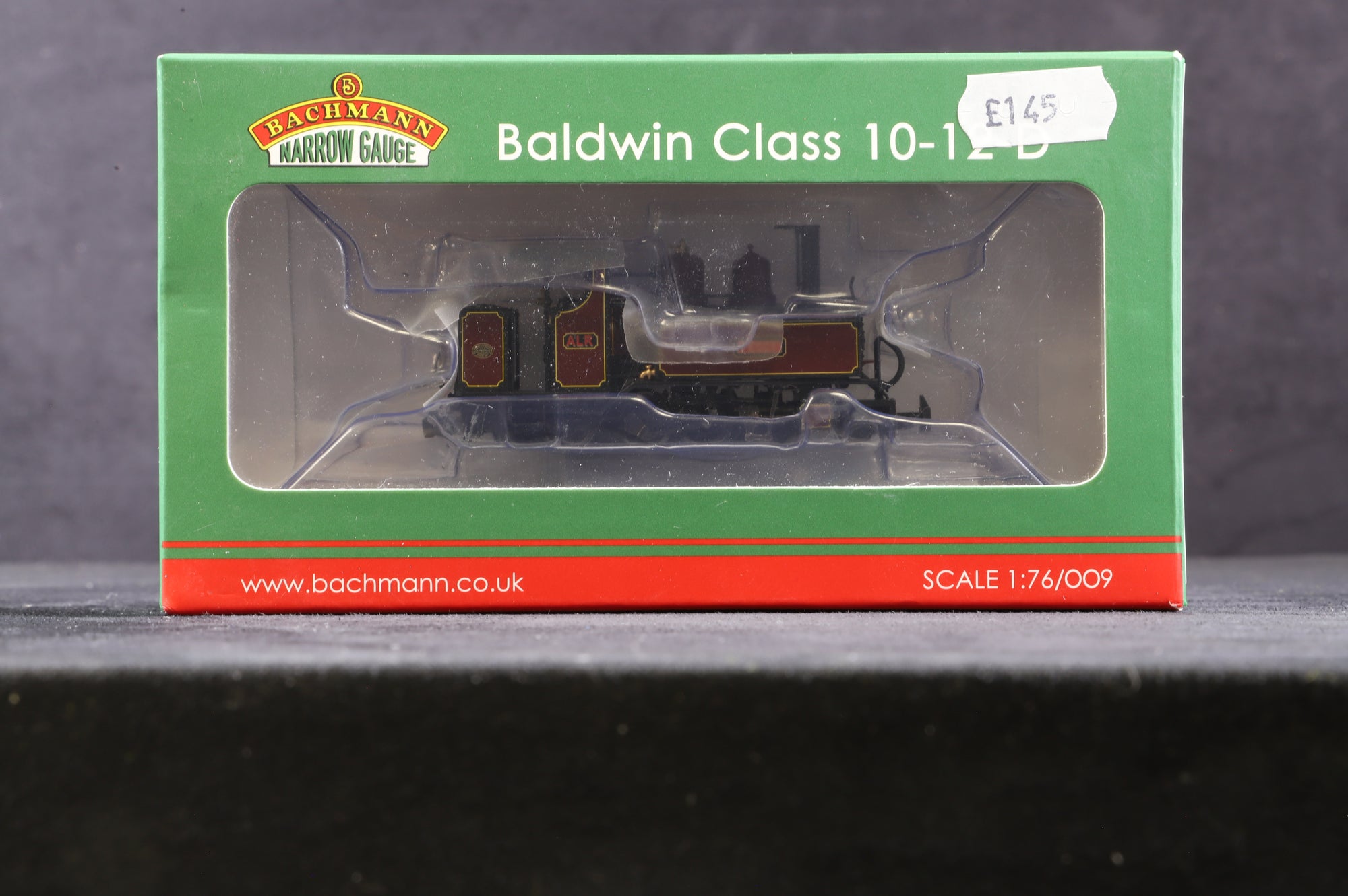 Bachmann OO9 391-027 Baldwin Class 10-12-D 'Peggy' in Ashover Light Railway Lined Crimson Lake