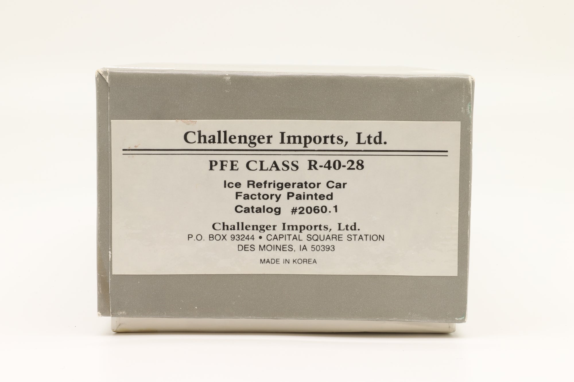 Challenger Imports Ltd HO 2060.1 PFE Class R40-28 Ice Refrigerator Car, Factory Painted Brass