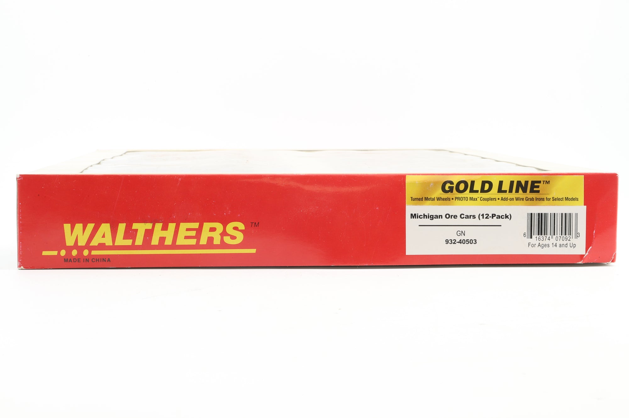 Walthers HO 932-40503 12-Pack of Michigan Ore Cars in GN/LS&I Brown - Pro-Customised/Weathered