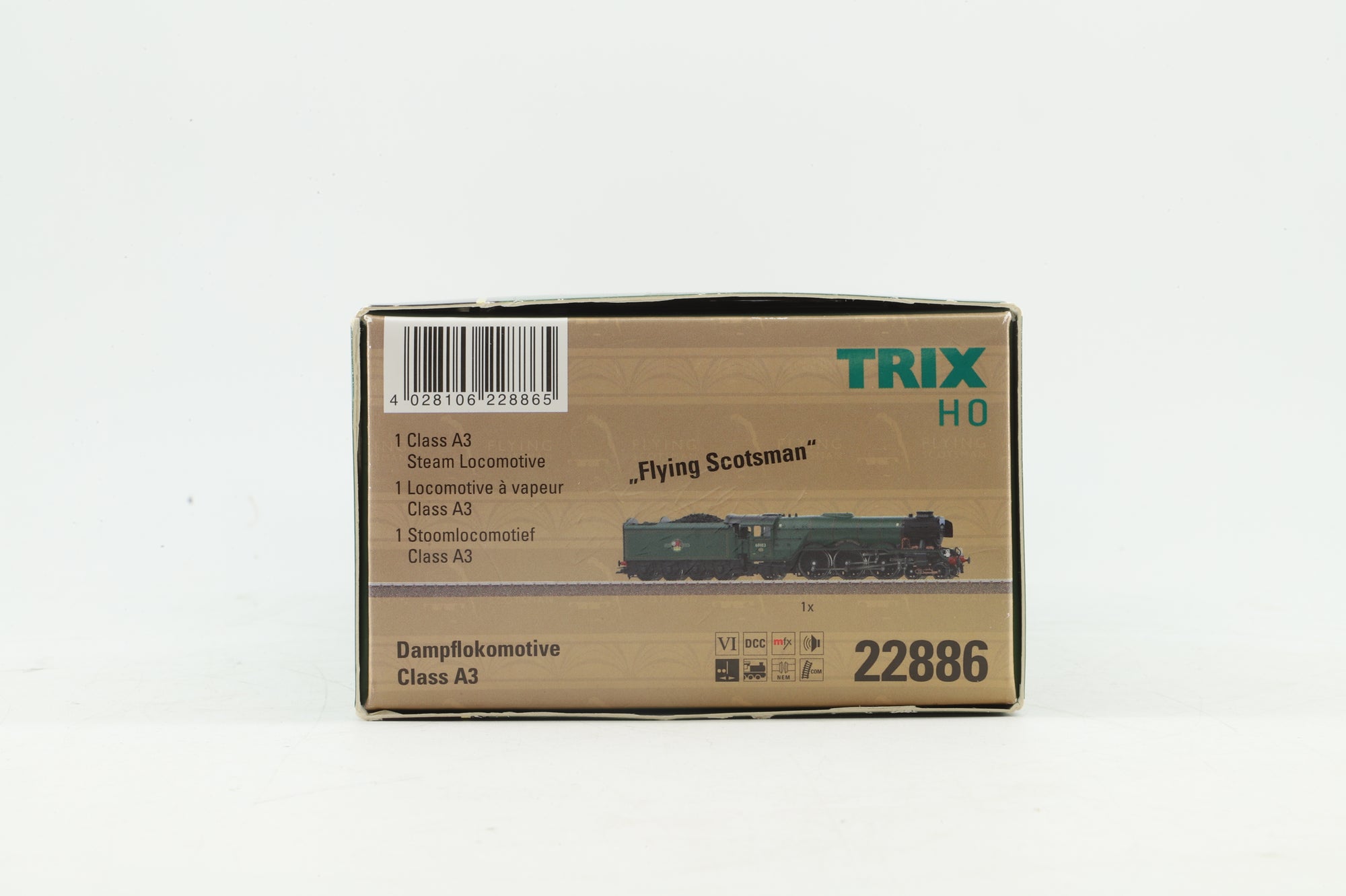 Trix HO 22886 Class A3 Flying Scotsman BR Green  MFX DCC Sound