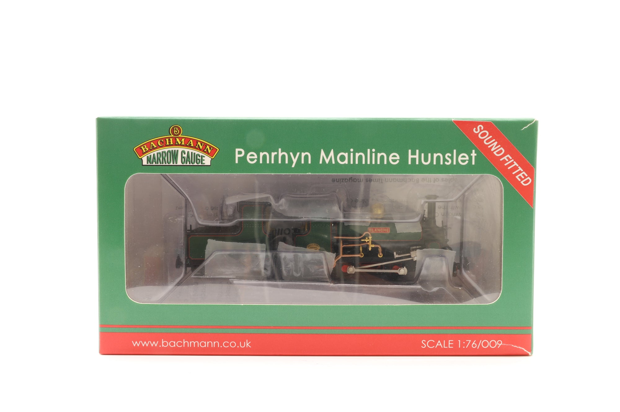 Bachmann OO9 391-136SF Mainline Hunslet 'Blanche' Ffestiniog Railway Green DCC Sound