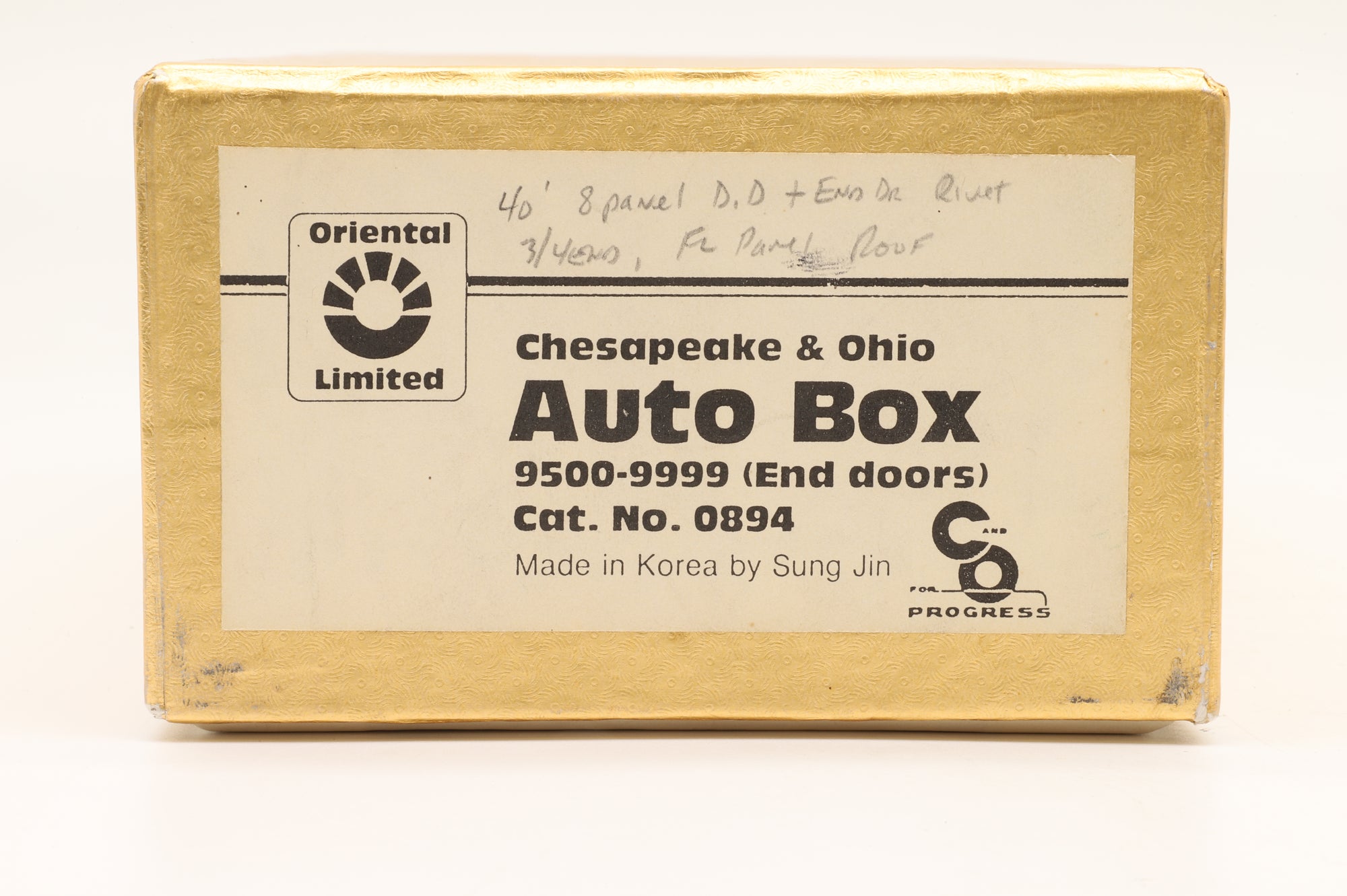 Oriental Limited HO Brass 0894 C&O Auto Box Unpainted