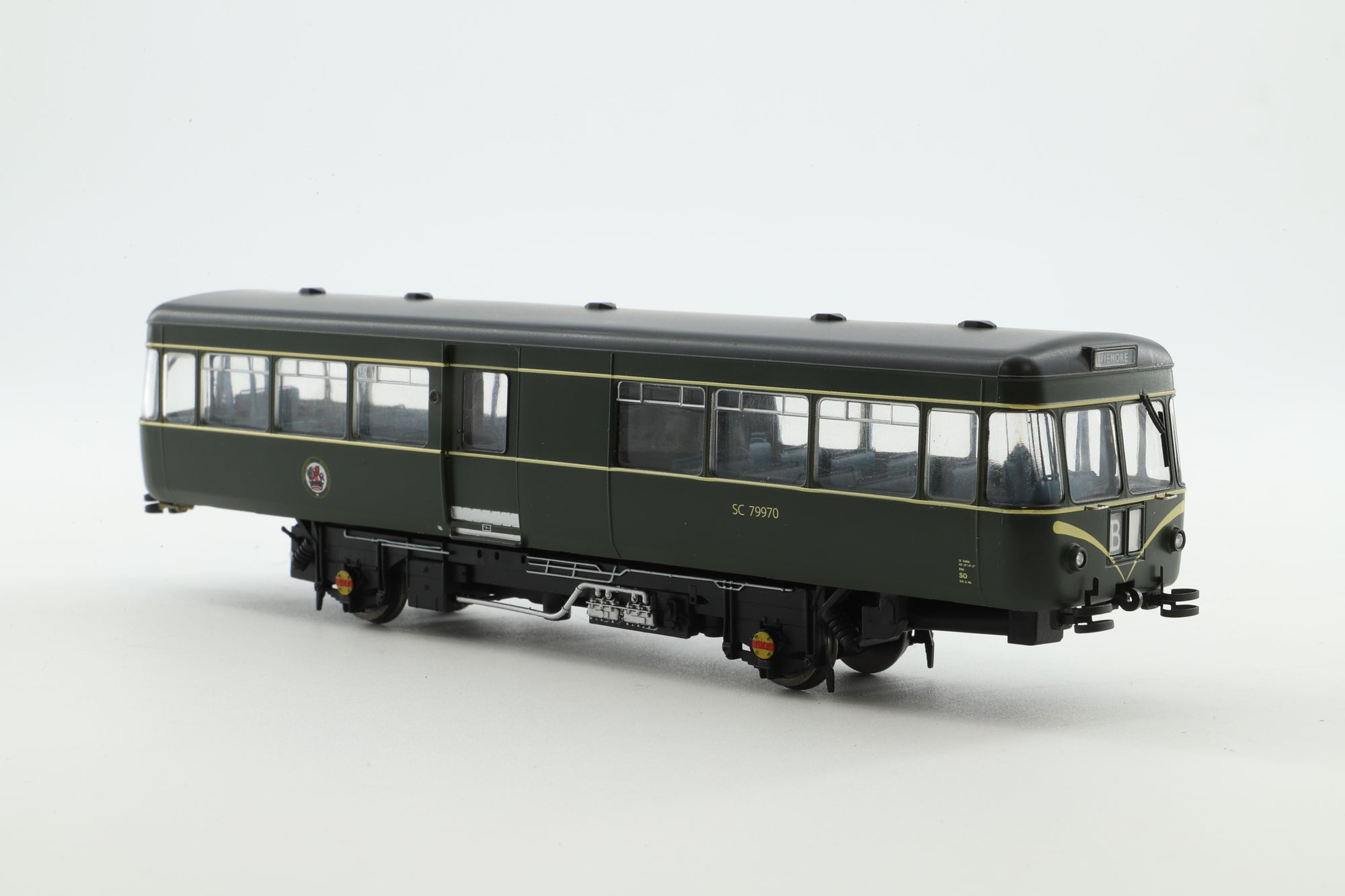Heljan OO 11087501 Park Royal Railbus SC79970 in BR Green w/ Speed Whiskers DCC Sound