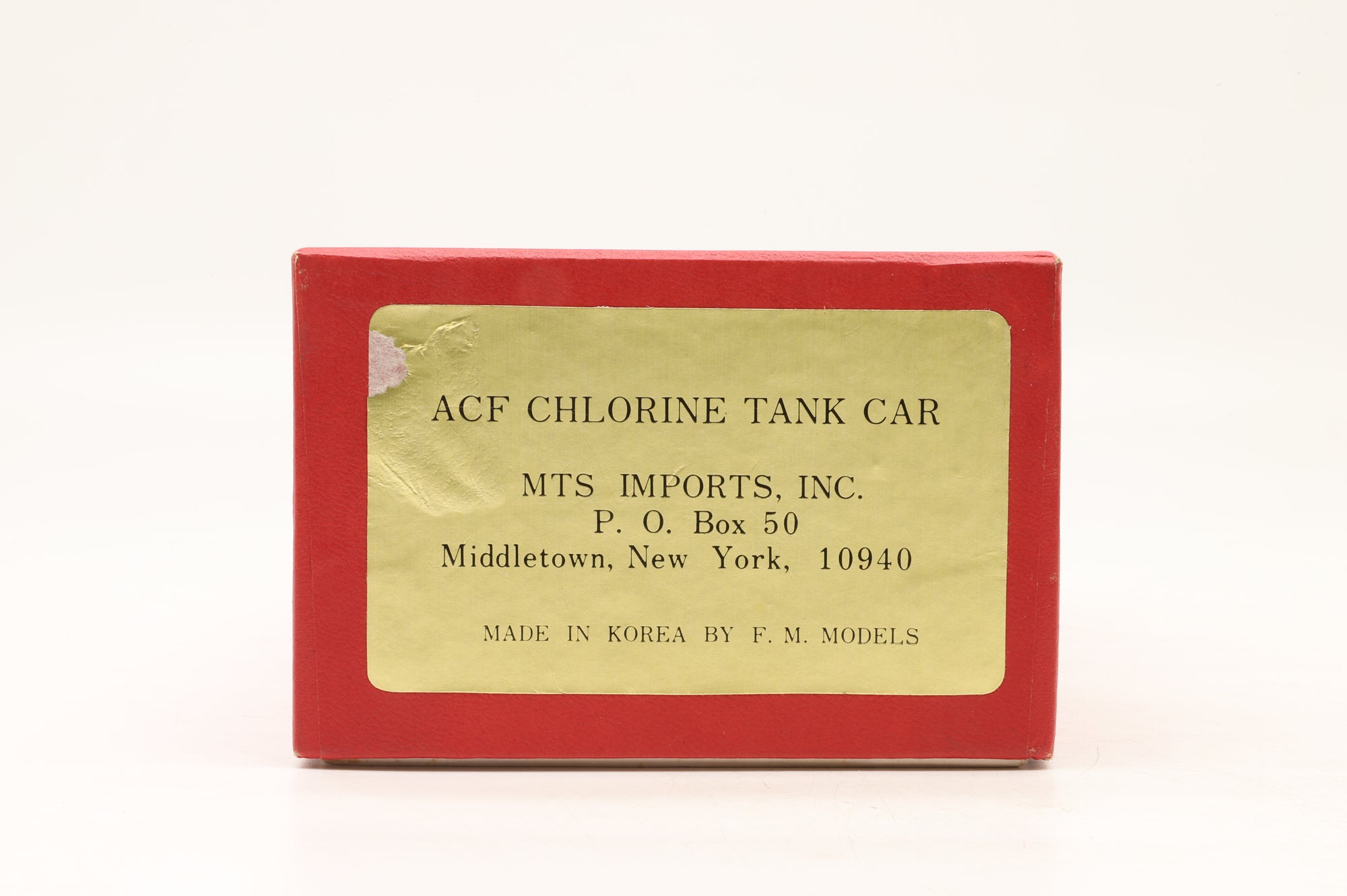 MTS Imports Inc. HO Brass ACF Chlorine Tank Car