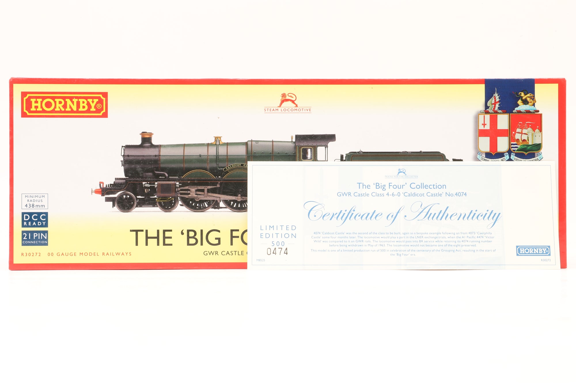 Hornby OO R30272 Castle Class '4047' 'Caldicot Castle' GWR Green Ltd Ed 474/ 500
