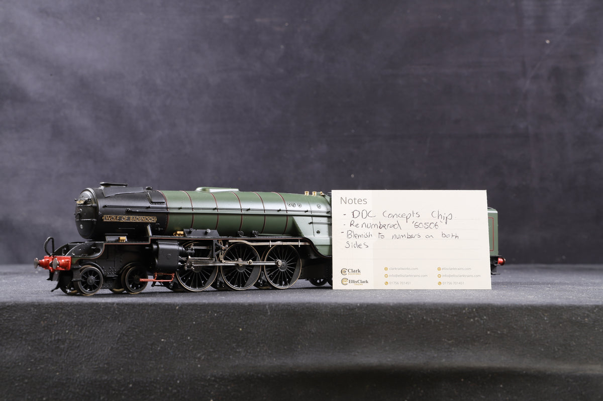 Hornby OO R3831 Thompson Class A2/2 4-6-2 &#39;Wolf of Badenoch&#39; &#39;60506&#39; BR Green L/C, Renumbered/ Named, DCC Fitted