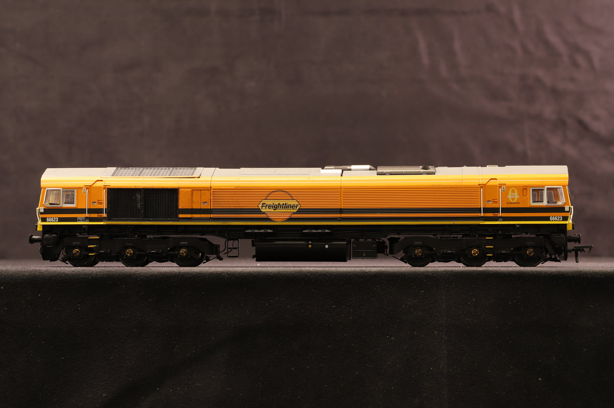 Hattons OO H4-66-036 Class 66 &#39;66623&#39; Freightliner / G&amp;W Orange, DCC