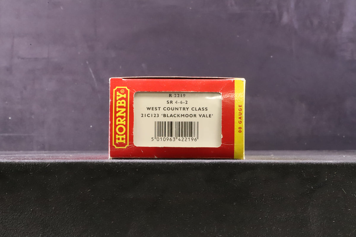 Hornby OO R2219 West Country Class &#39;21C123&#39; Blackmoor Vale&#39; Southern Green