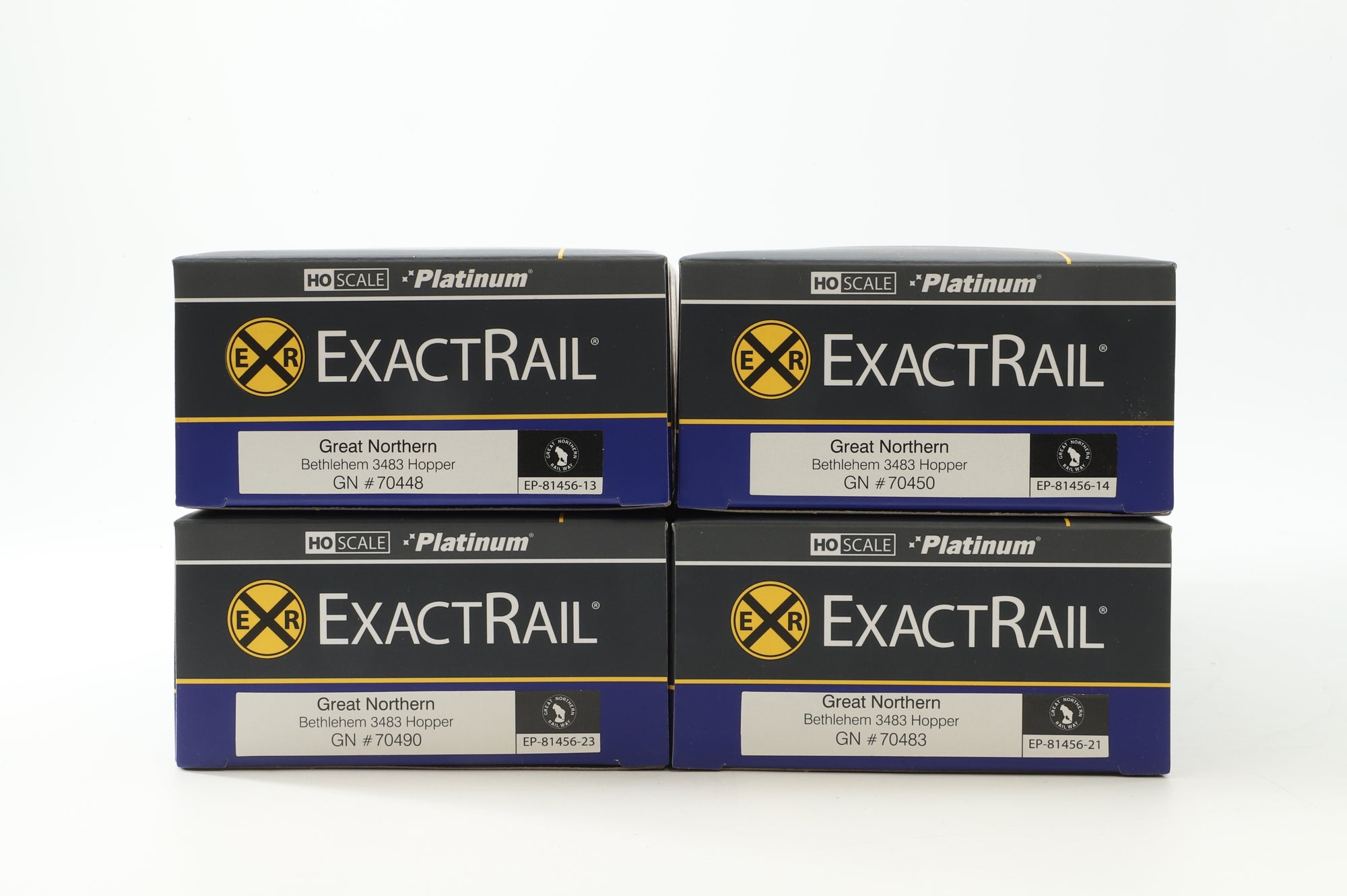 Exact Rail HO Rake Of 4 GN Bethlehem Hopper Wagons & Loads Inc. EP81456-13, 81456-21, 81456-23 & 81456-14