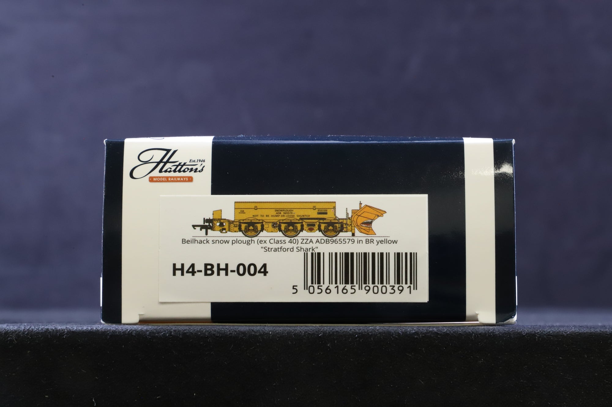 Hattons OO H4-BH-004 Beilhack Snow Plough (Ex Class 40) ZZA 'ADB965579' BR Yellow Stratford Shark