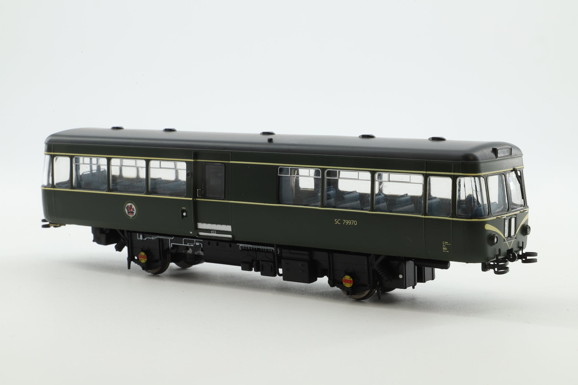 Heljan OO 11087501 Park Royal Railbus SC79970 in BR Green w/ Speed Whiskers DCC Sound