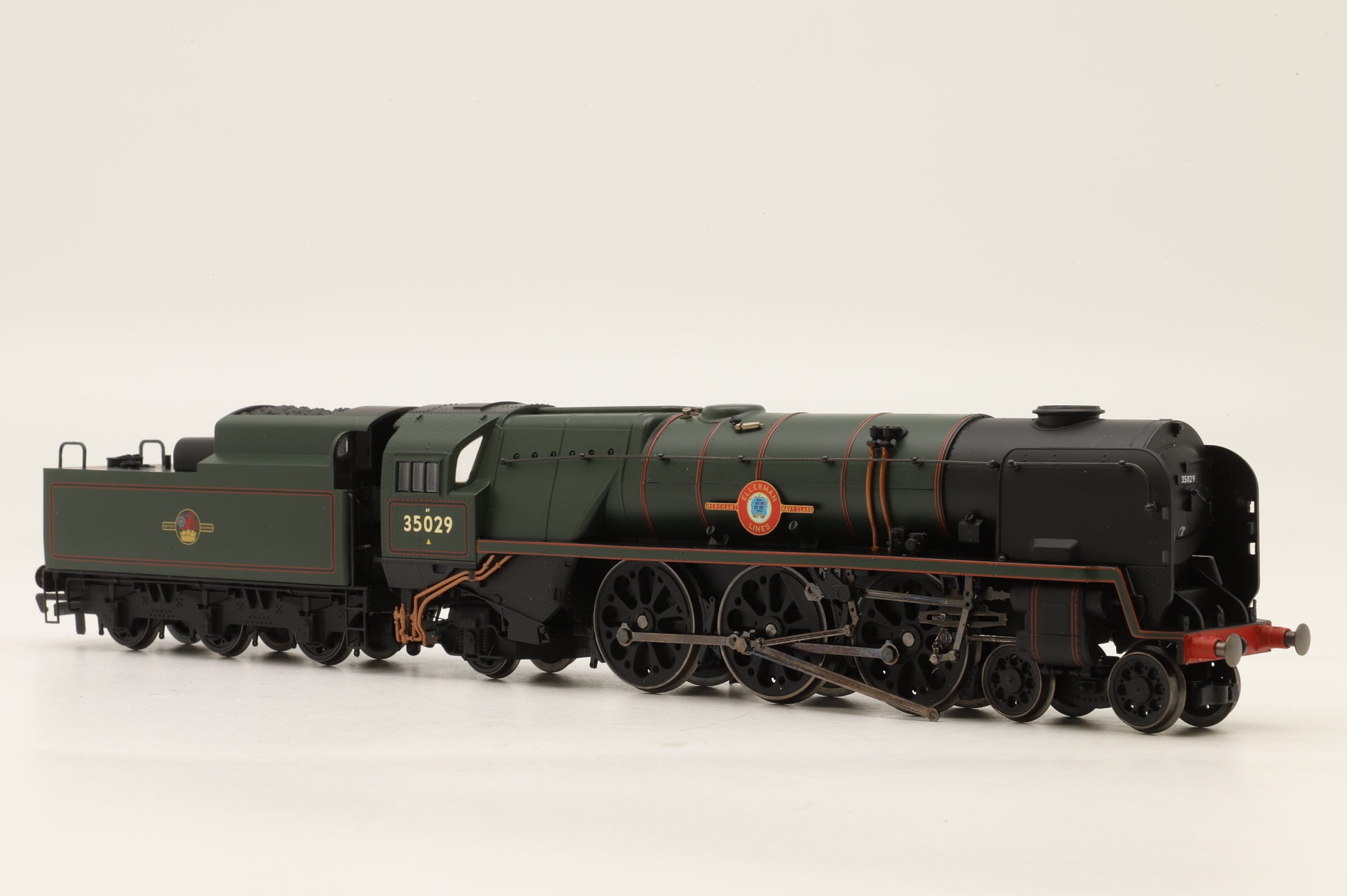 WORKSHOP Hornby OO R2294 Merchant Navy Class '35029' 'Ellerman Lines' BR Lined Green L/C Non Runner