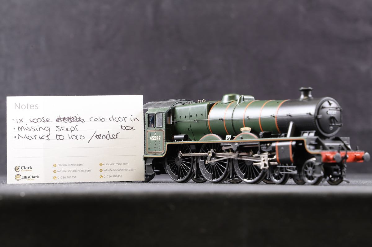 Bachmann OO 31-186 Jubilee &#39;45587&#39; &#39;Baroda&#39; BR Green L/C Riveted Fowler Tender