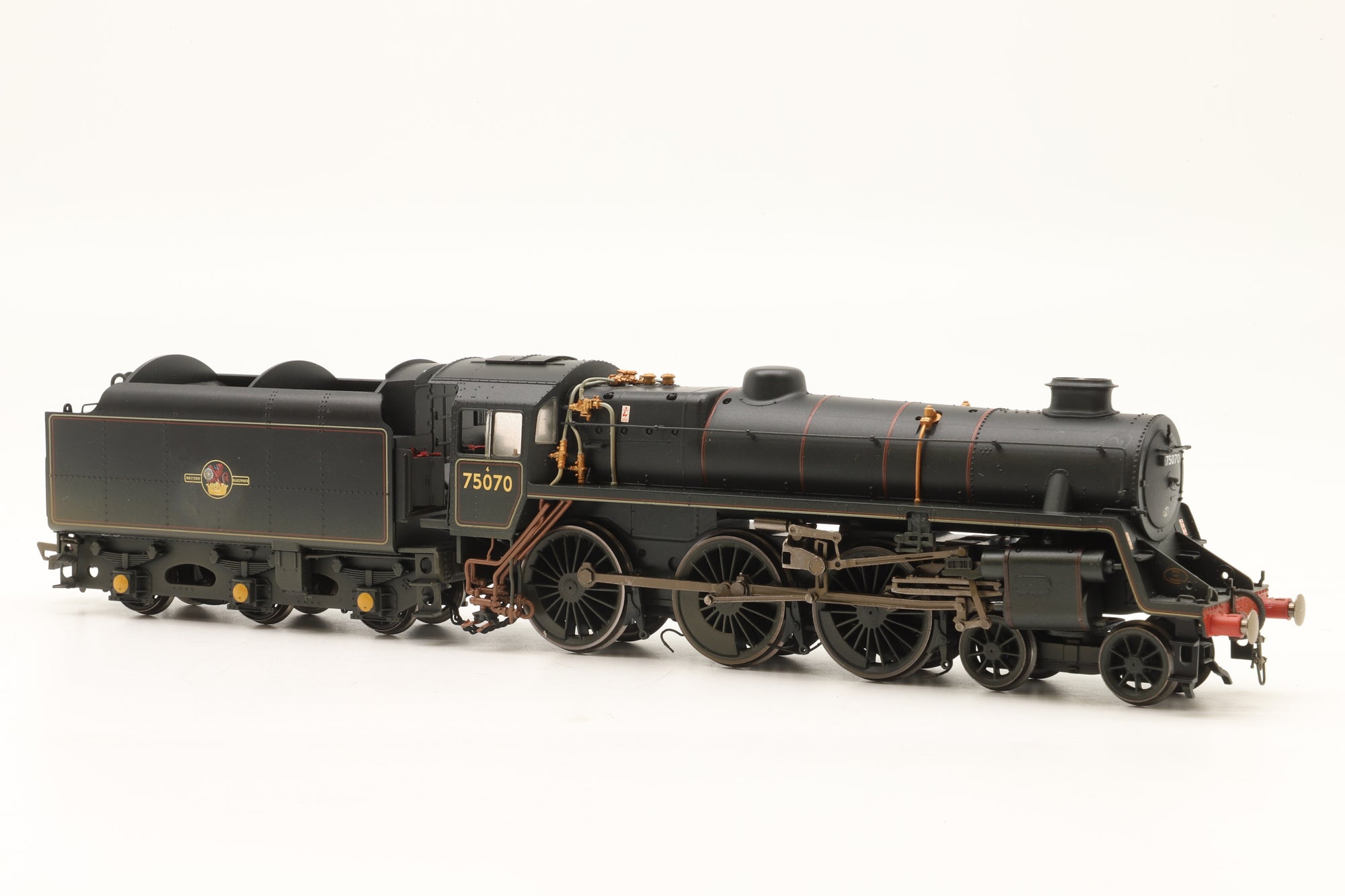 WORKSHOP Hornby OO R2716 Standard Class 4MT '75070' BR Lined Black L/C DCC Fitted