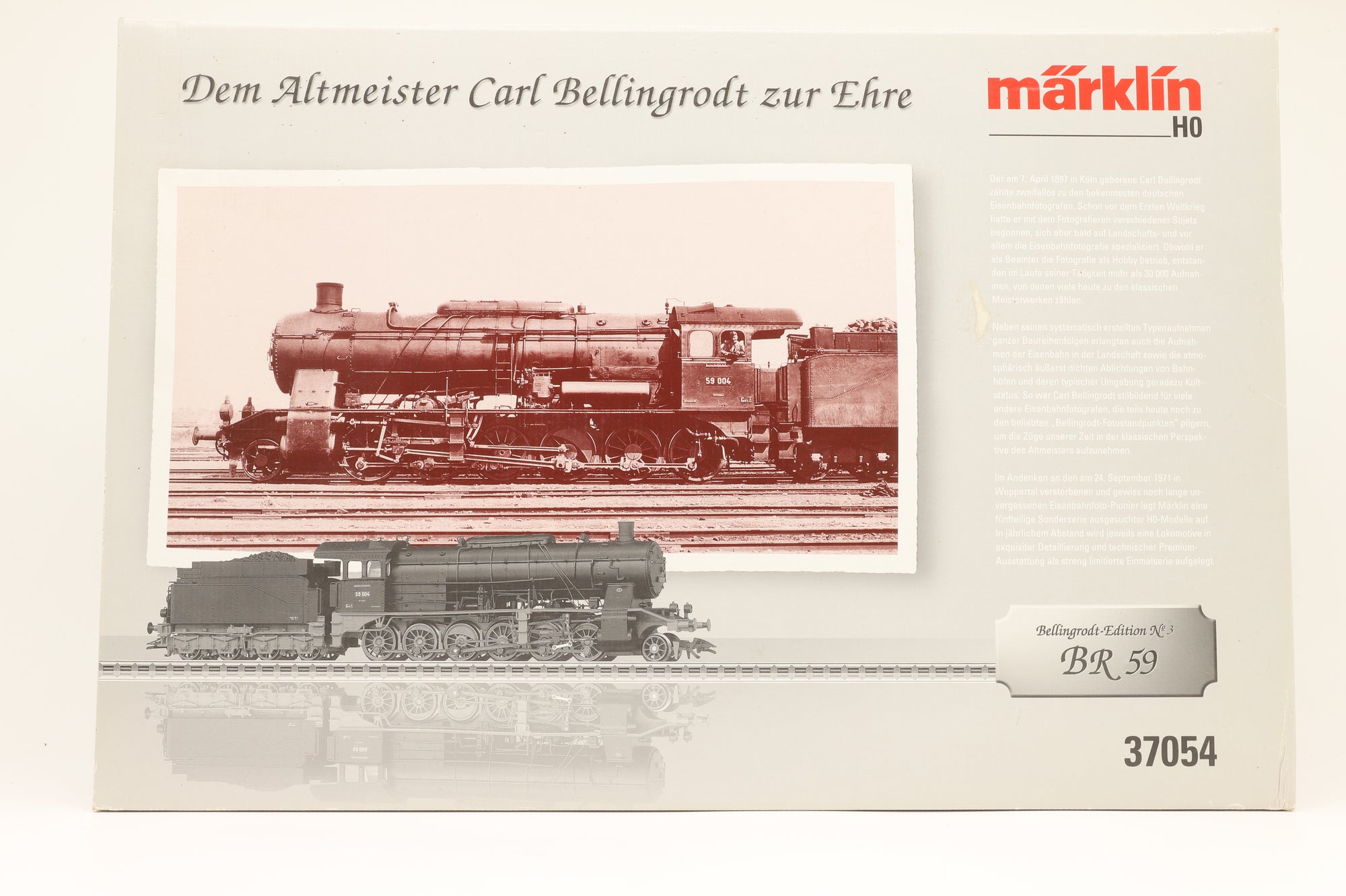 Marklin HO 37054 BR 59 Freight Steam Locomotive & Cabinet 3 Rail MFX Sound