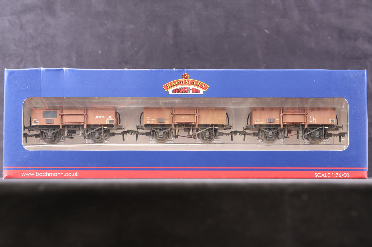 Bachmann OO 38-340 Set Of 13T High Sided Steel Open Wagons BR Late Bauxite, Weathered