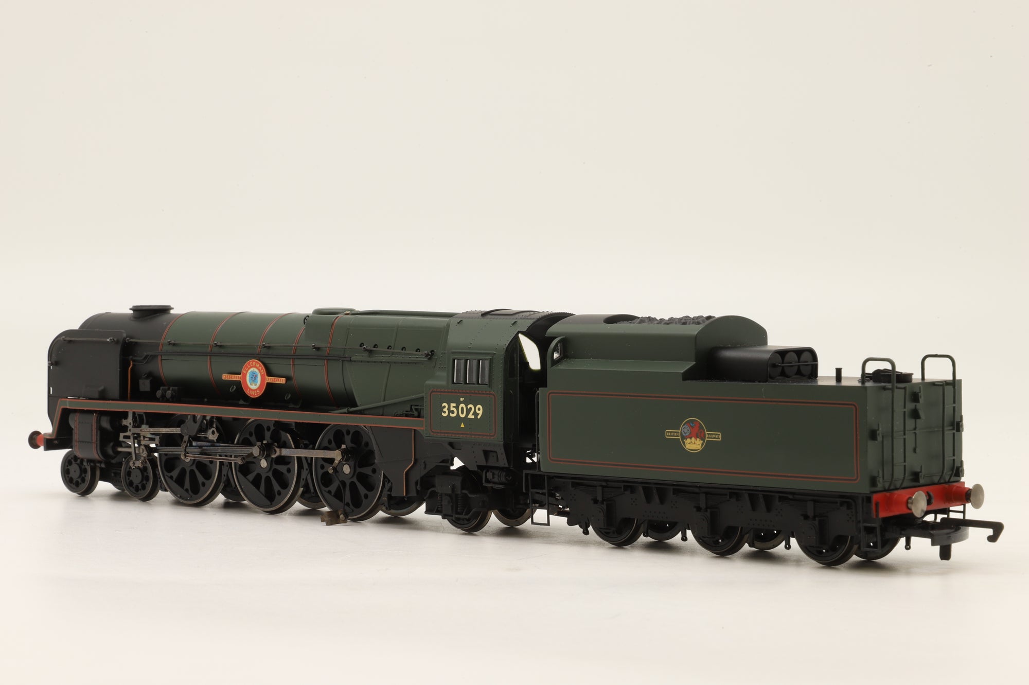WORKSHOP Hornby OO R2294 Merchant Navy Class '35029' 'Ellerman Lines' BR Lined Green L/C Non Runner