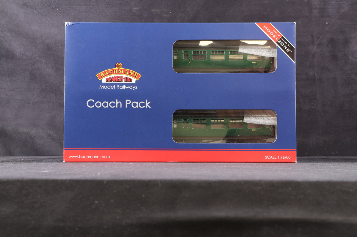 Bachmann OO 34-500Z Set Of 4 Bulleid Coaches BR Green (SR) Excl. Modelszone