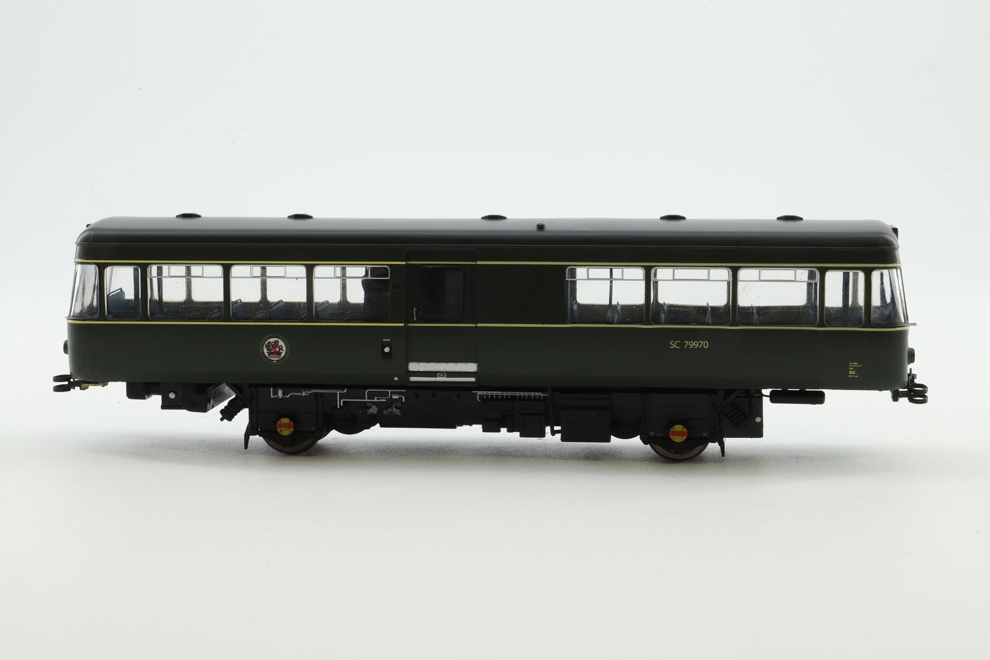 Heljan OO 11087501 Park Royal Railbus SC79970 in BR Green w/ Speed Whiskers DCC Sound