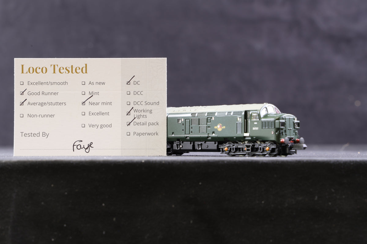 Graham Farish N 371-451 Class 37/0 &#39;D6707&#39; BR Green L/Crest Split Head Code Boxes