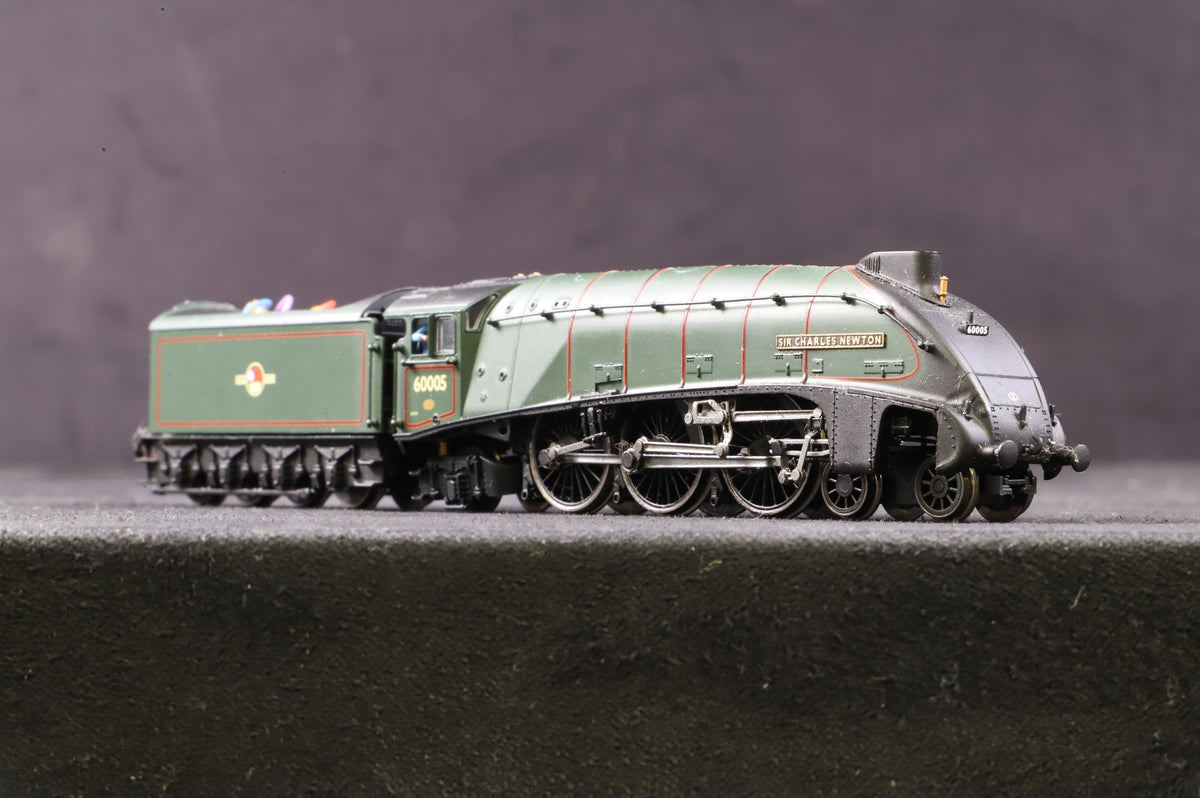 Dapol N gauge ND128G A4 Class 60005 &#39;Sir Charles Newton&#39; in Lined BR Green w/ Late Crests - DCC Sound