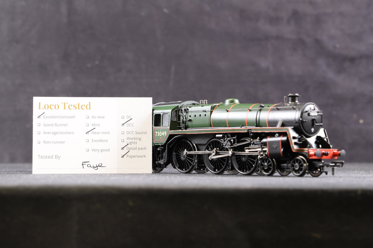 Bachmann OO 32-508 Standard Class 5MT &#39;73049&#39; BR Green L/C, DCC Fitted