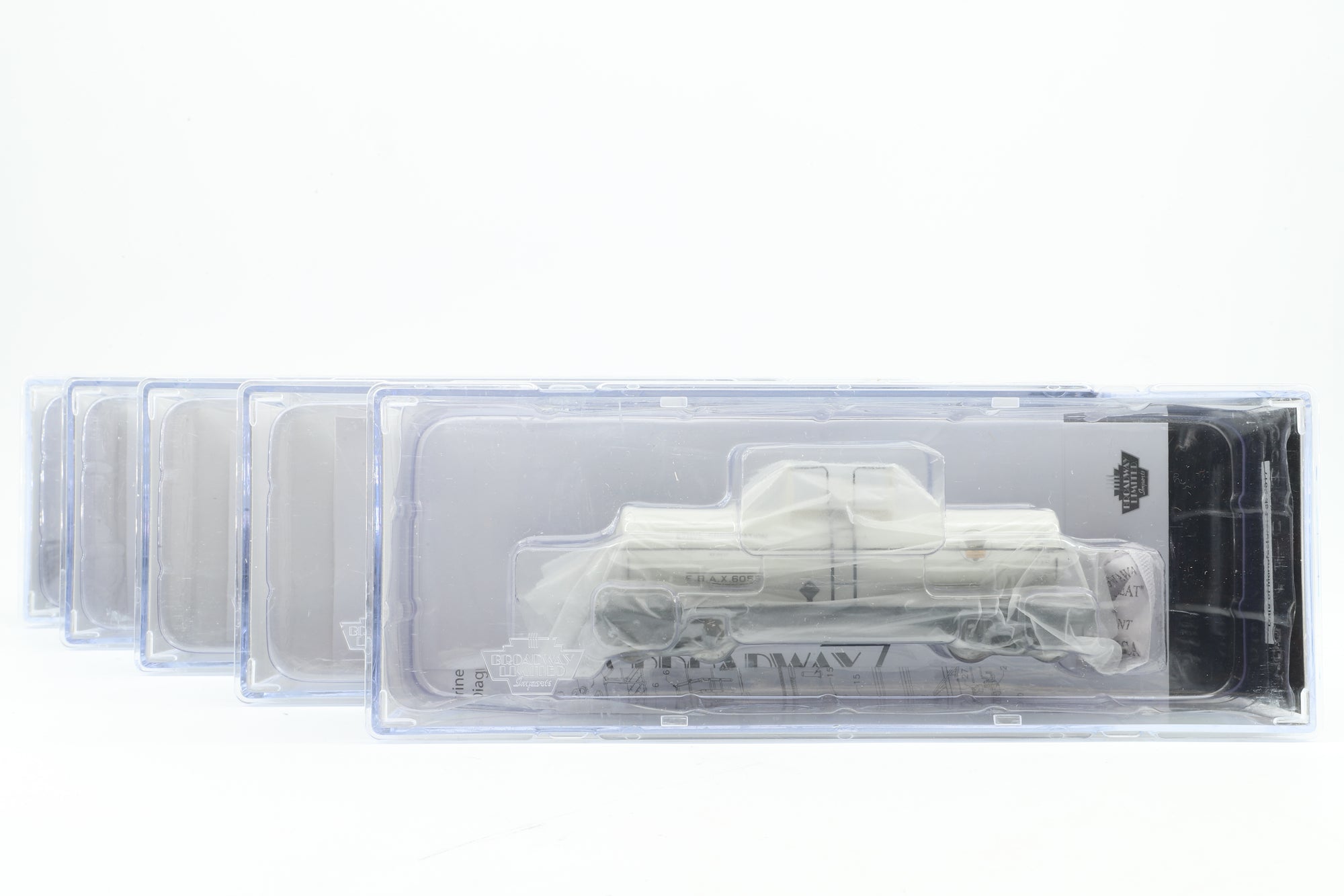 Broadway Limited HO Rake of 5 6,000 Gallon Tank Cars in Assorted Chemical Co. Liveries