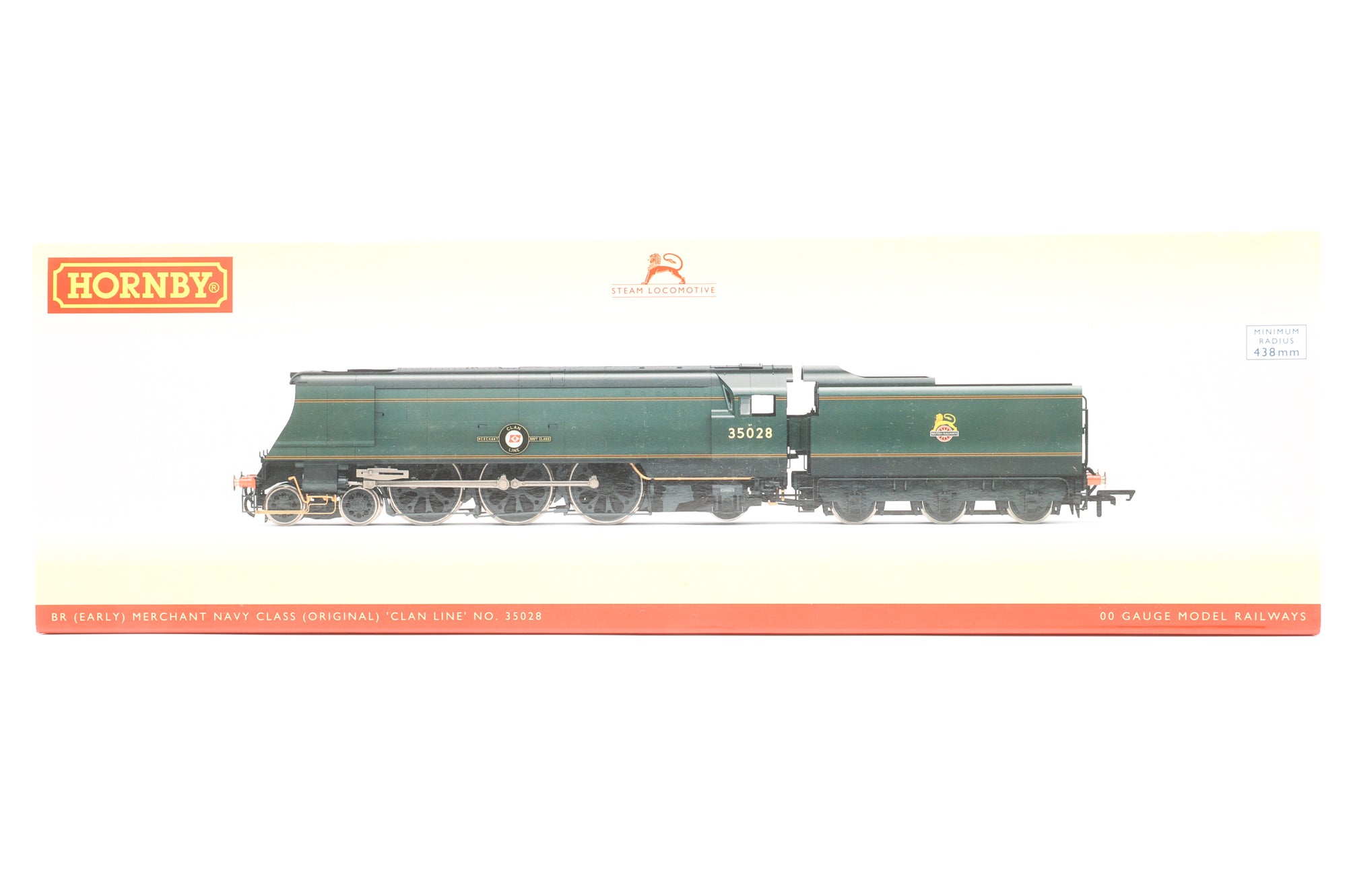 Hornby OO R3436 Merchant Navy Class '35028' 'Clan Line' BR Green E/C