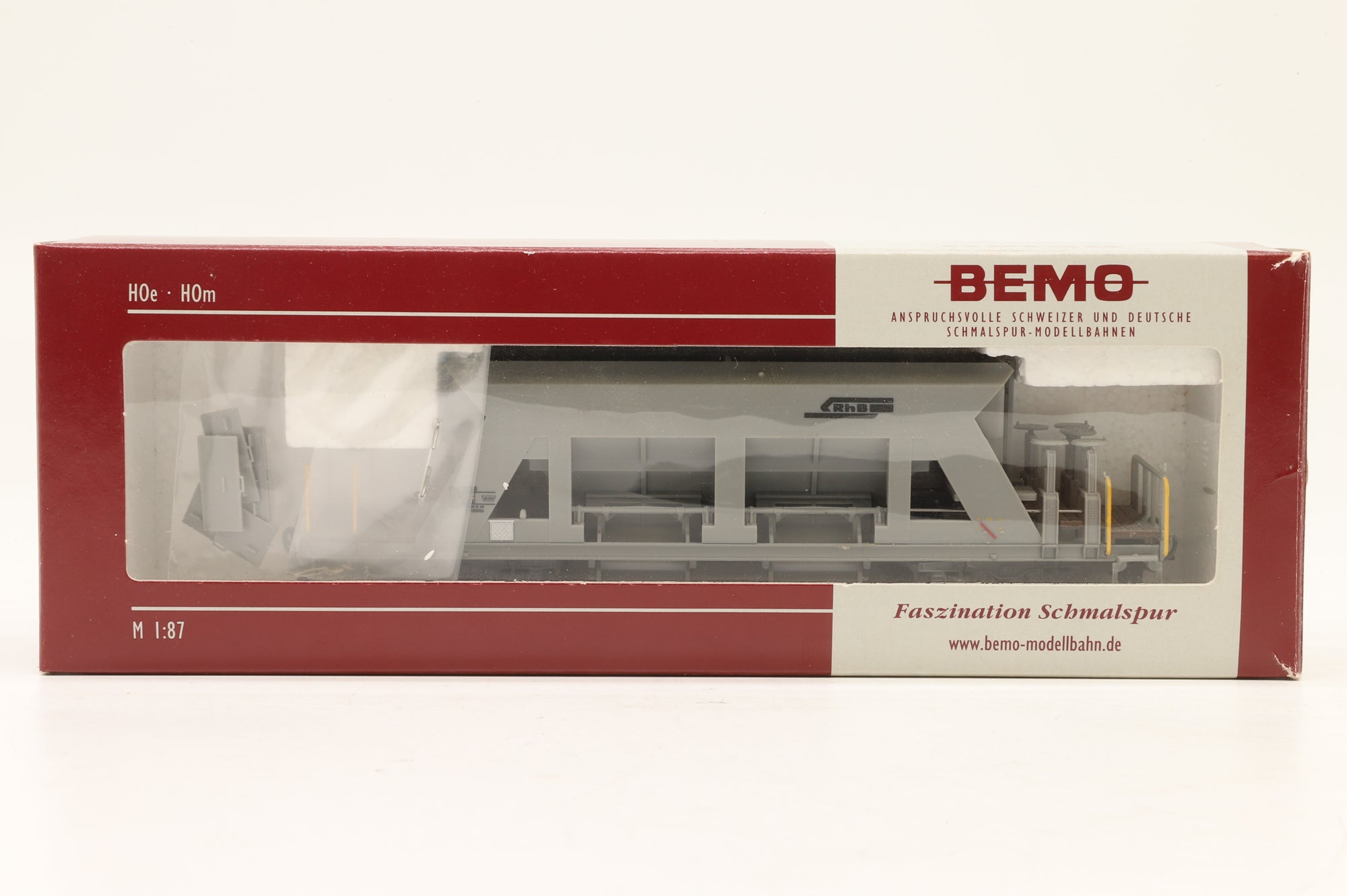 Bemo HOm 2287 116 RhB Grey Hopper Wagon