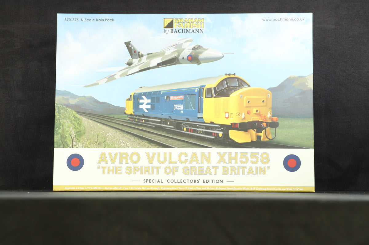 Graham Farish N Avro Vulcan XH558 &#39;The Spirit of Great Britain&#39;, Special Collectors&#39; Ed. No.0382
