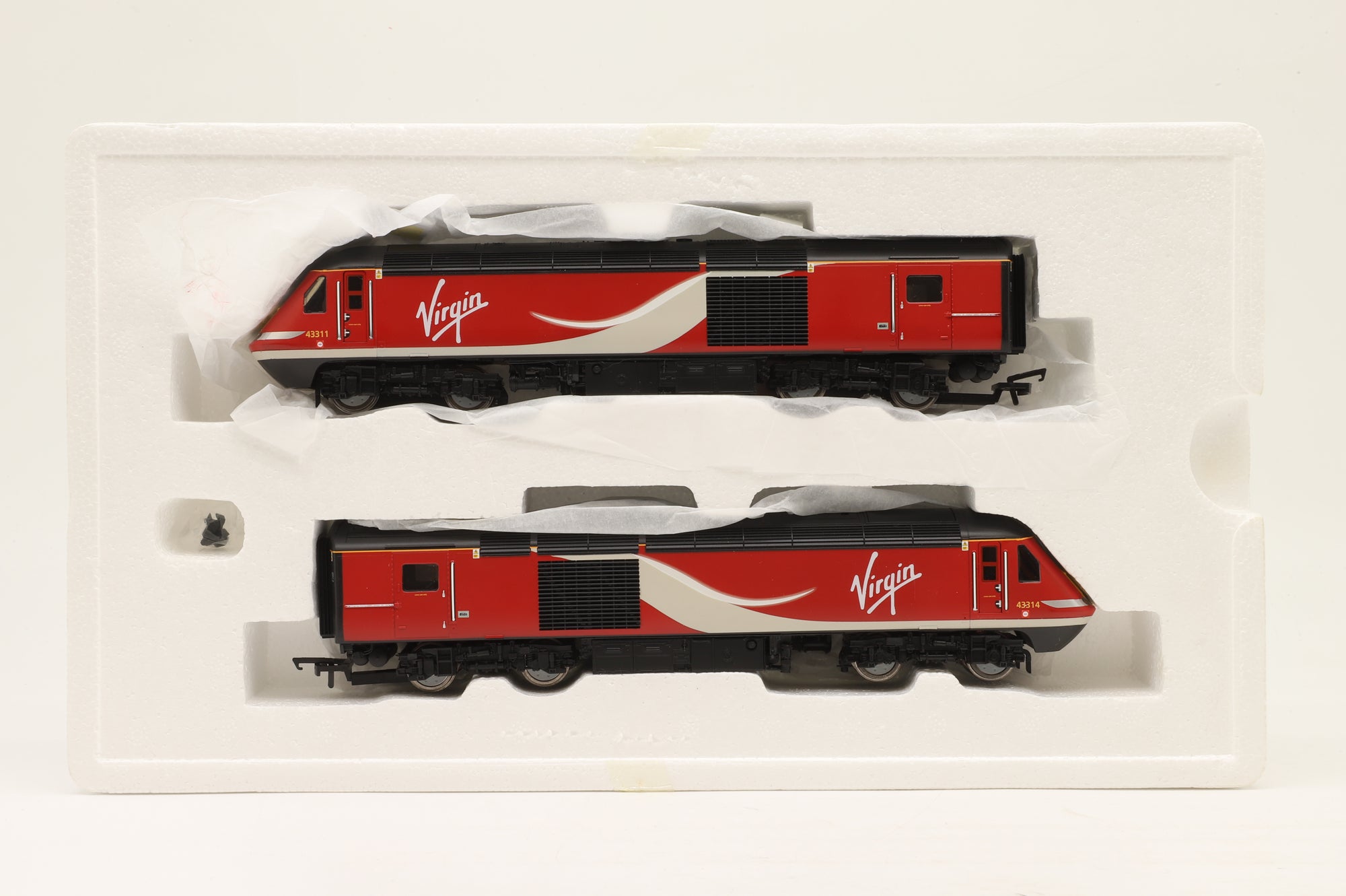 Hornby OO R3390TTS Virgin HST Power Car '43311' & Dummy Car '43314' DCC Sound