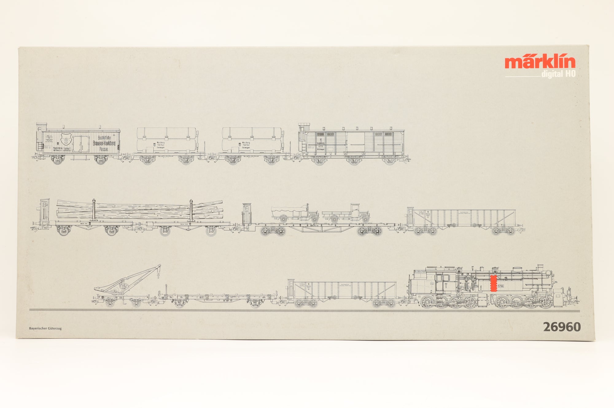 Marklin HO 26960 11 Piece Bavarian Set With Steam Locomotive Gt 2x4/4 'Mallet' DRG 3 Rail Digital
