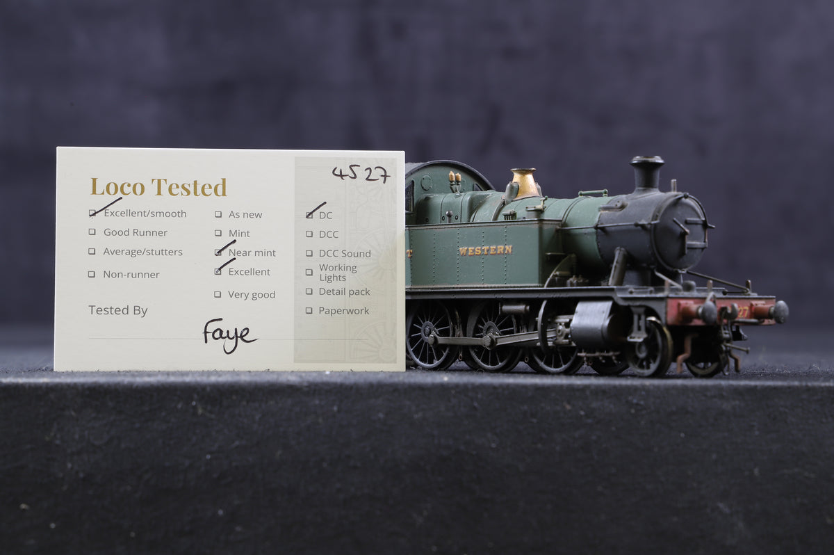 Bachmann OO 32-127A Class 45xx 2-6-2 Prairie Tank &#39;4527&#39; GWR Green Weathered