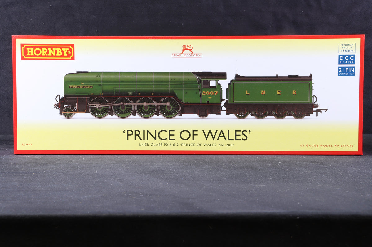 Hornby OO R3983 LNER Class P2 &#39;Prince of Wales&#39; &#39;2007&#39;