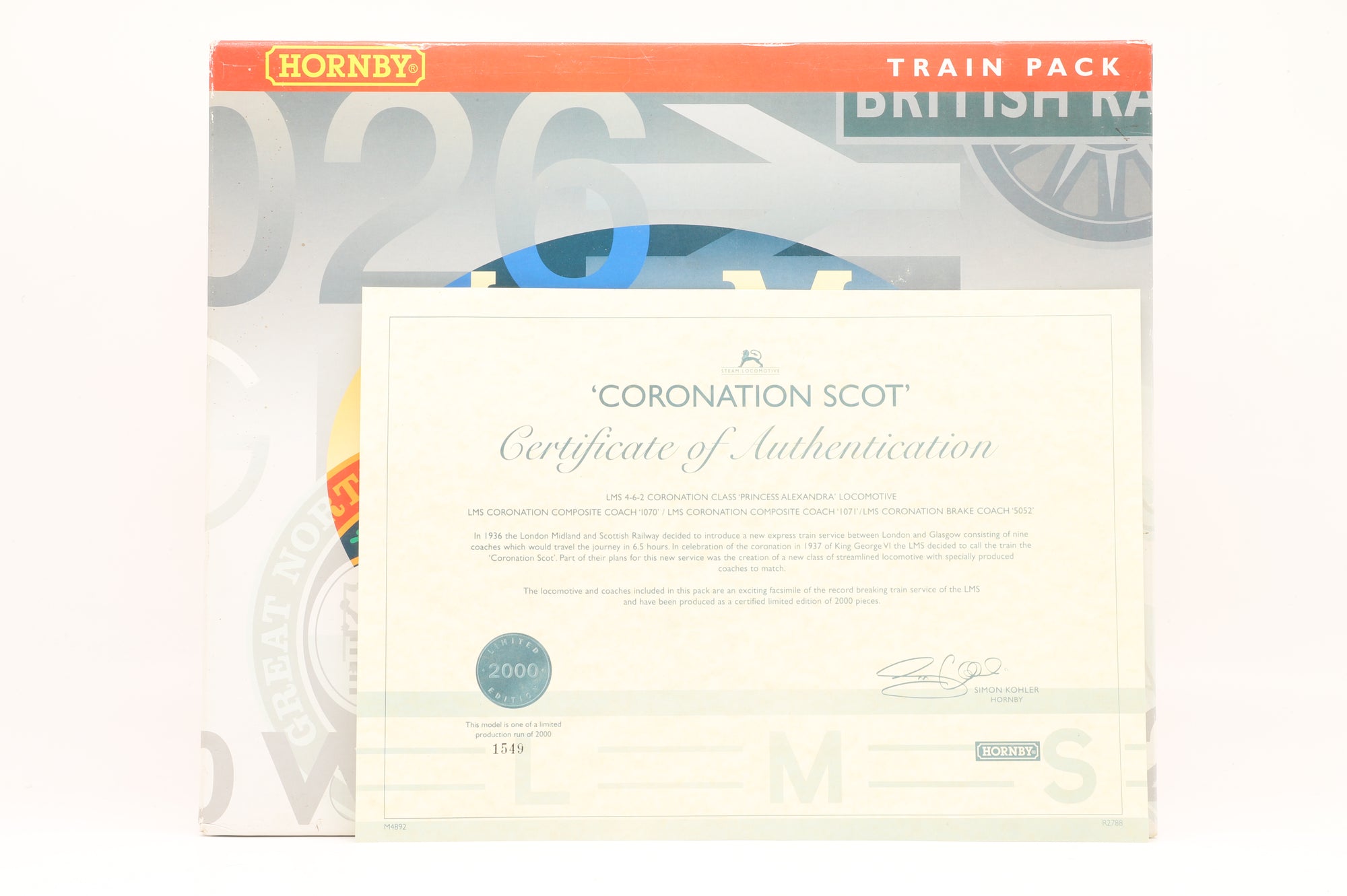 Hornby OO R2788 Coronation Train Pack Ltd Ed 1549/ 2000 DCC Fitted