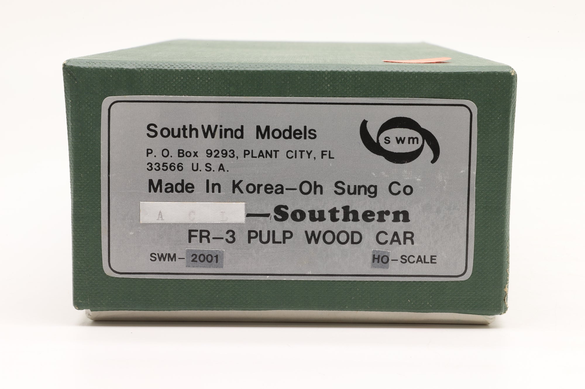 South Wind Models HO Brass SWM-2001 Southern FR-3 PulpWood Car Unpainted