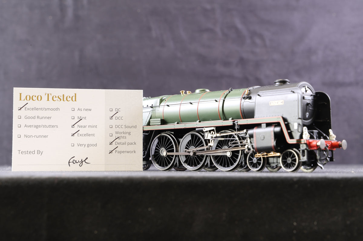 Hornby OO R3643 Britannia Class &#39;Anzac&#39; &#39;70046&#39; BR Lined Green, L/C, DCC Fitted