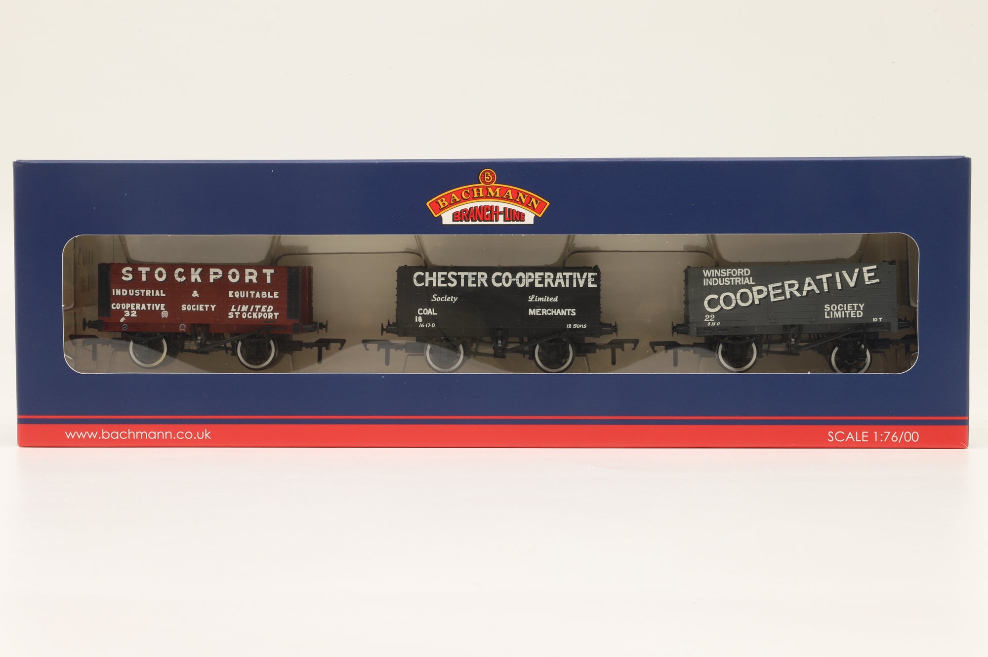 Bachmann OO 37-076Y Set Of 3 Private Owner Wagons North West Co-Operative