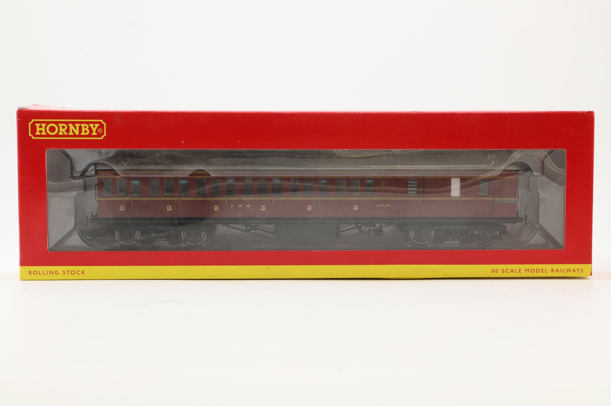 Hornby OO Rake of 5 Stanier Coachers in LMS Maroon