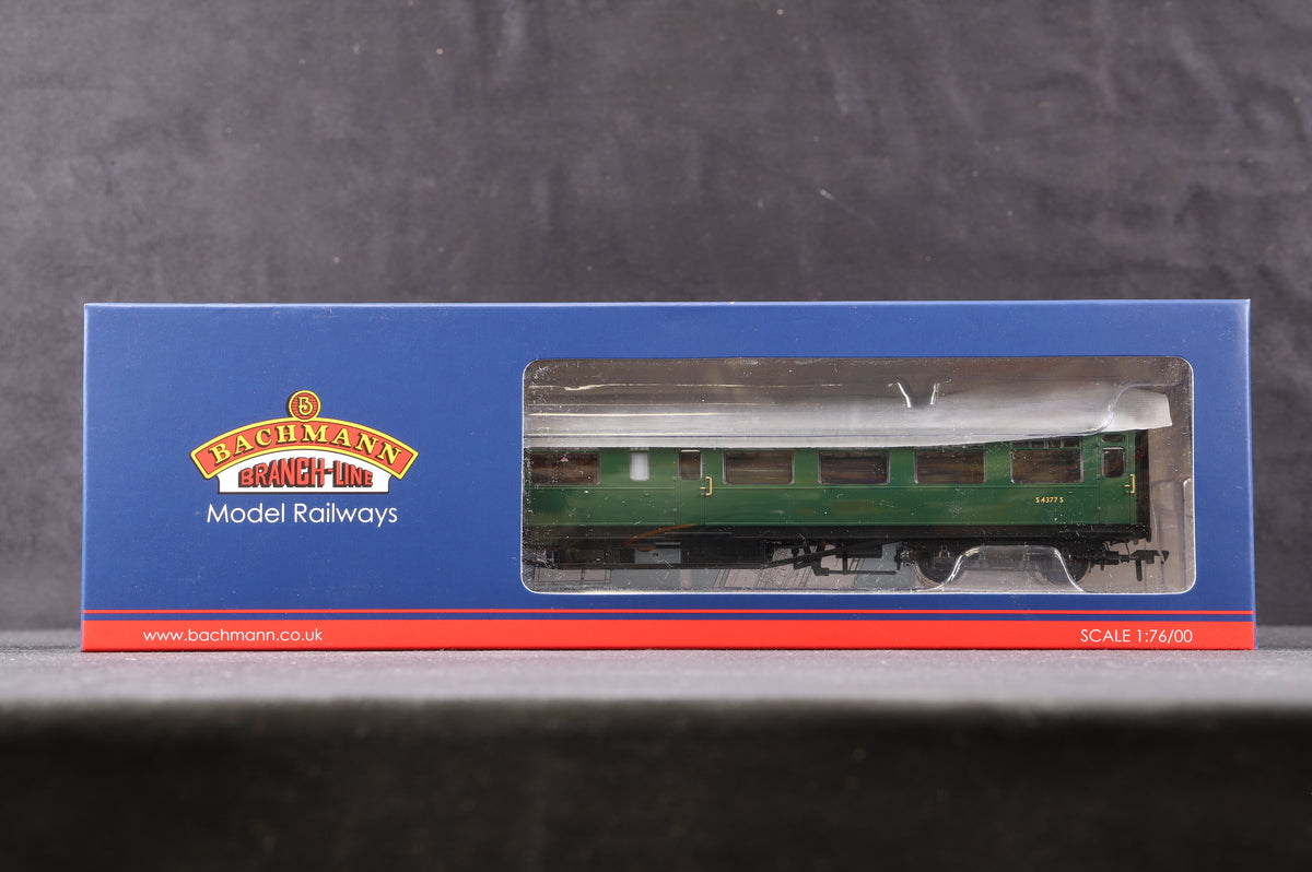 Bachmann OO 34-726 SR Bulleid Brake 3rd Semi-Open 10&quot; Vents BR (SR) Green Coach