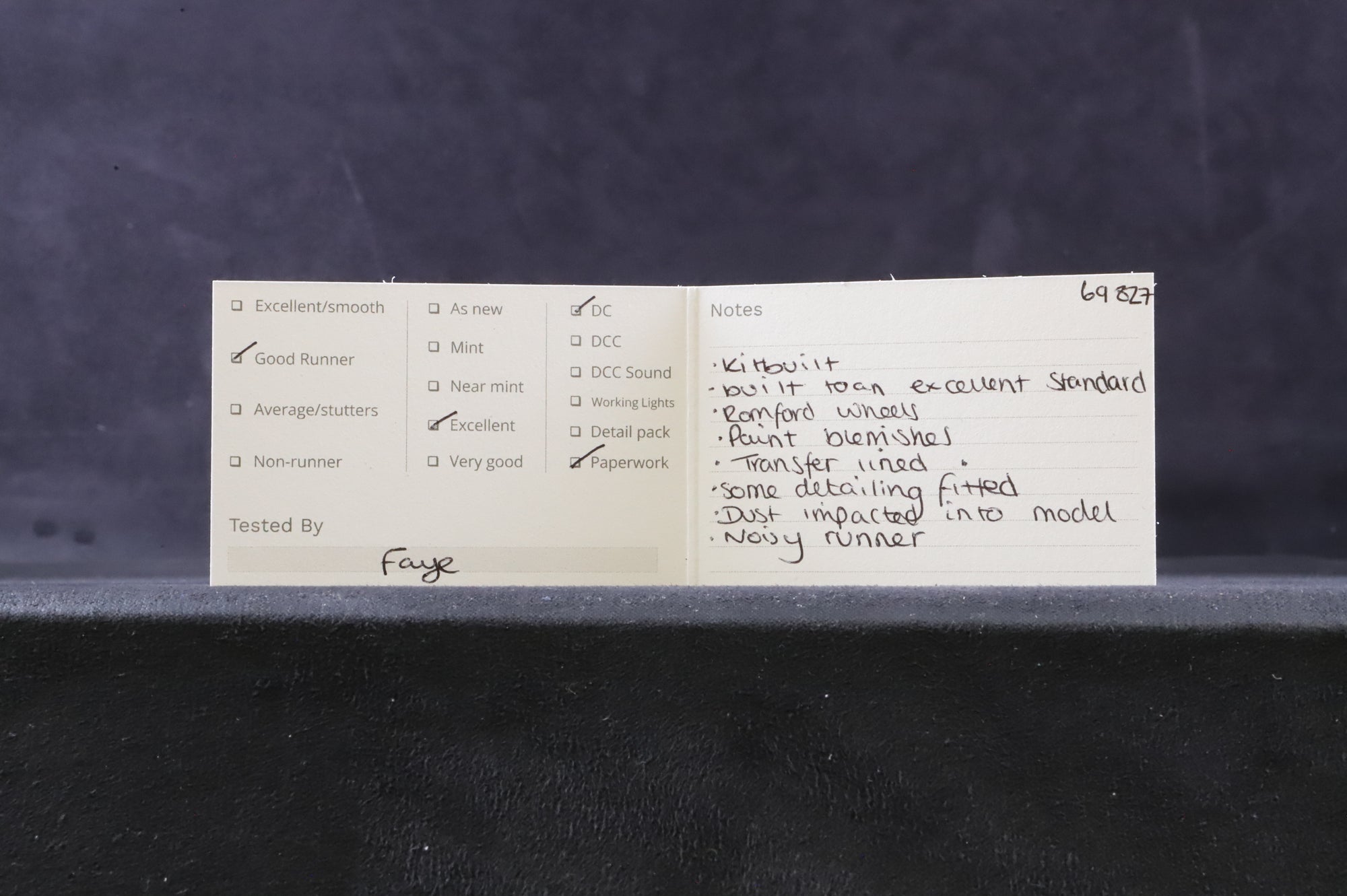 Craftman OO LK5 A5 Class '69827' BR Black E/C Kit Built