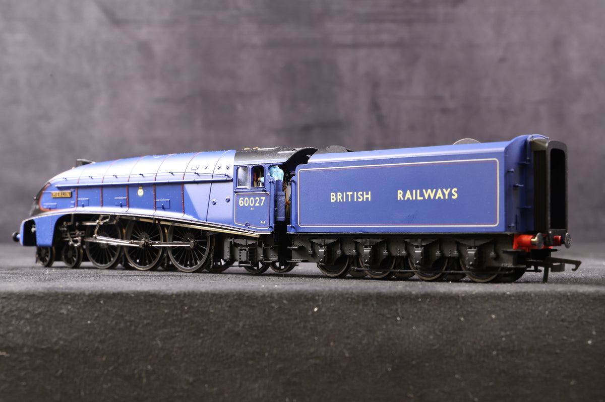 Hornby OO R2798 4-6-2 Class A4 &#39;60027&#39; &#39;Merlin&#39; BR Experimental Purple Ltd Ed 967/ 1000, DCC Fitted