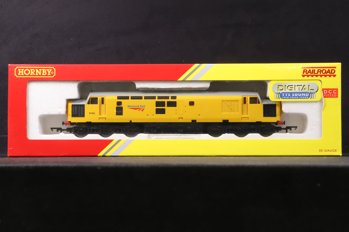 Hornby Railroad OO R3289TTS Class 37 &#39;97301&#39; Diesel/ Electric Network Rail DCC Sound
