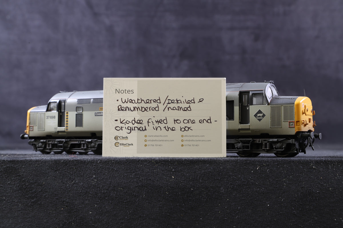 Bachmann OO 32-380DS Class 37/5 Diesel &#39;37698&#39; Railfreight Coal Sector, Renumbered &amp; Weathered