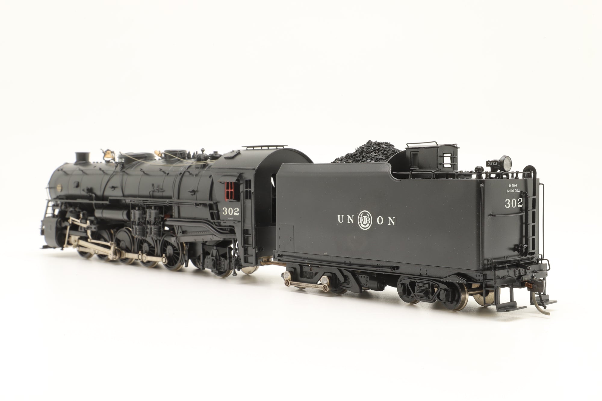 United Scale Models HO Brass DMIR 0-10-2 Steam Loco #302 in Union Railroad Black