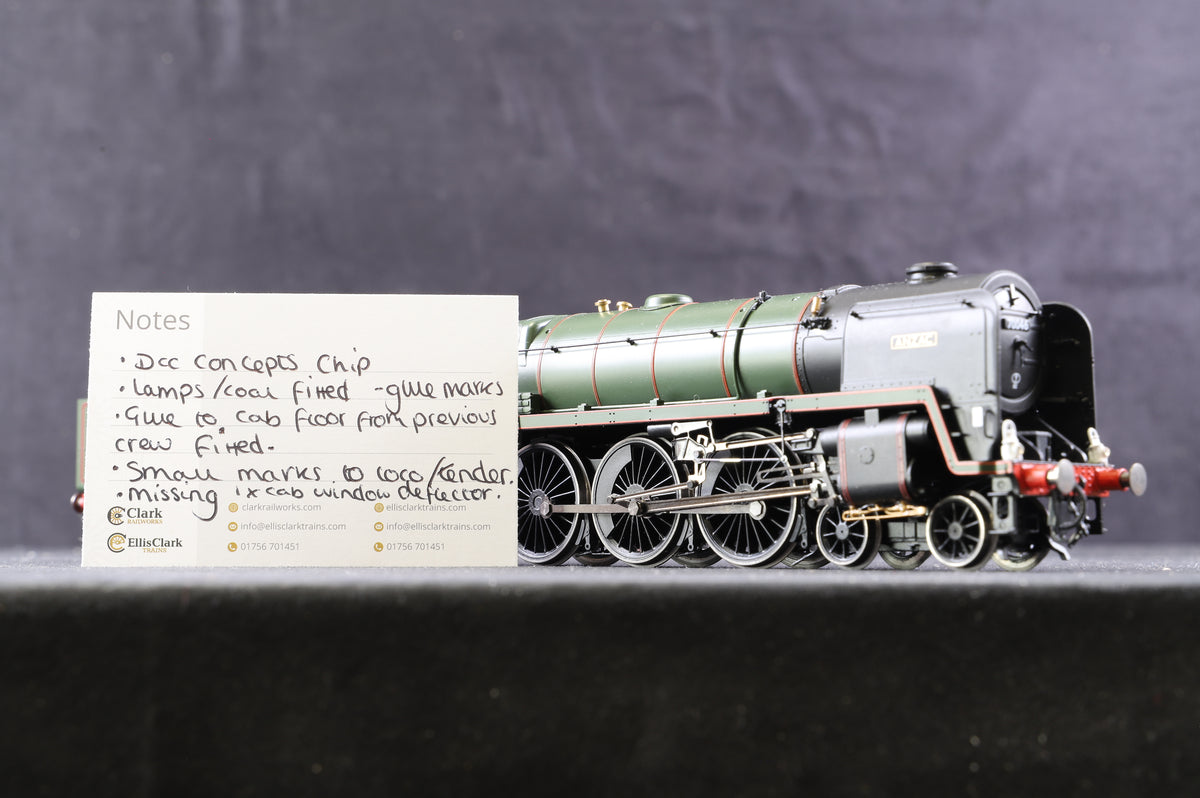 Hornby OO R3643 Britannia Class &#39;Anzac&#39; &#39;70046&#39; BR Lined Green, L/C, DCC Fitted